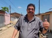 Geraldo Ribeiro faz visita técnica as obras de pavimentação do bairro Eucalipto em Palmeira dos Índios
