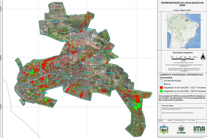 Mais de 125 mil mudas plantadas fortalecem áreas verdes de Penedo
