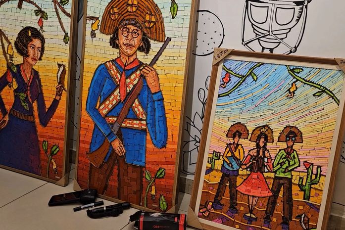 Obras de arte roubadas de artista baiana são encontradas às margens de rodovia em AL

