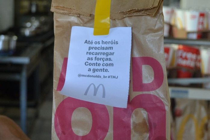 McDonald’s doa refeições para profissionais de saúde em Maceió e outras 21 cidades