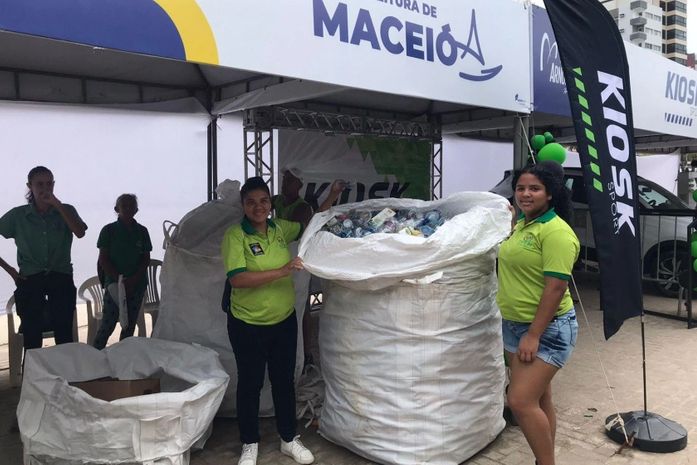 Parceria entre Prefeitura de Maceió e evento esportivo coleta mais de 900 quilos de recicláveis