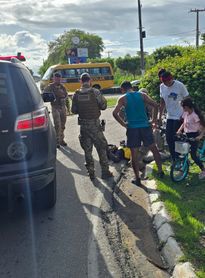Motociclista fica ferido em acidente na BR-316 e é socorrido pela CORE em Alagoas