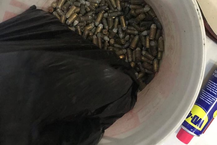 Munições apreendidas pelo BPE em ação no Antares