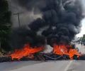 Moradores bloqueiam AL-101 Norte contra desapropriações na Barra de Santo Antônio
