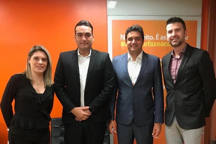 Prefeito e secretário estiveram reunidos com representantes do Itaú