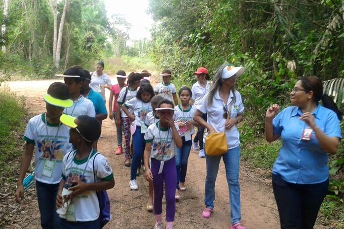 Grupo de crianças do Cras de São Miguel participa de trilha ecológica