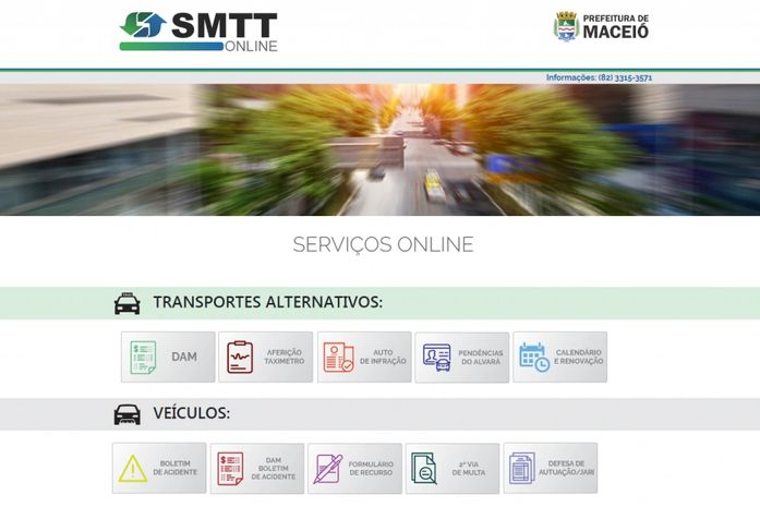 Plataforma de serviços da SMTT