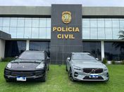 Carros de luxo apreendidos na Operação Game Over