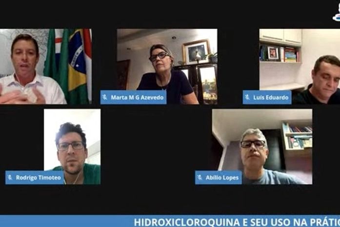 Em live realizada pelo Cabo Bebeto, médicos defendem uso seguro da hidroxicloroquina