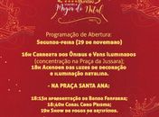Prefeitura de Santana do Mundaú divulga programação da 5ª edição do projeto Vivendo a Magia do Natal