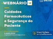Cuidados Farmacêuticos e Segurança do Paciente é tema de Webnário no curso de Farmácia do Cesmac
