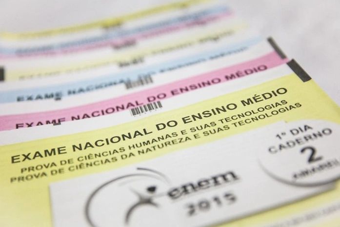 Caderno de prova do Enem