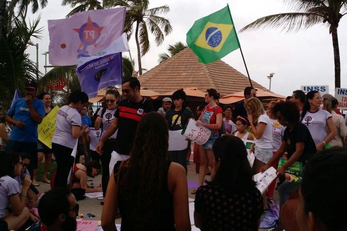Ato em Maceió pediu a saída de Temer