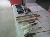 Após varredura, agentes encontram armas e celulares em presídio