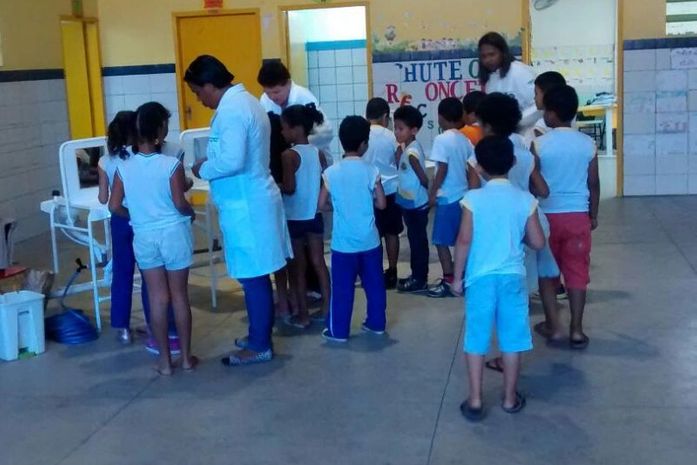 Programa de Higiene Bucal está sendo realizado nas escolas de São Miguel dos Campos