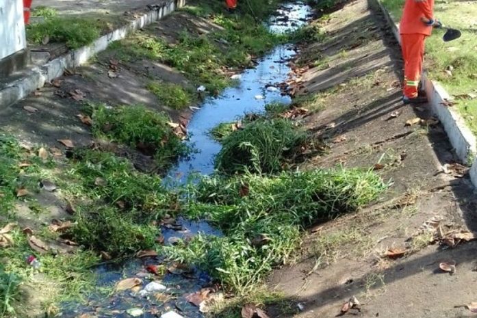 Limpeza de córregos no Vergel do Lago