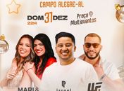 Réveillon de Campo Alegre terá shows com Israel Peruanno, Mari e Rayanne e Wesley Farra  
