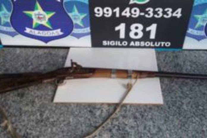 Espingarda apreendida