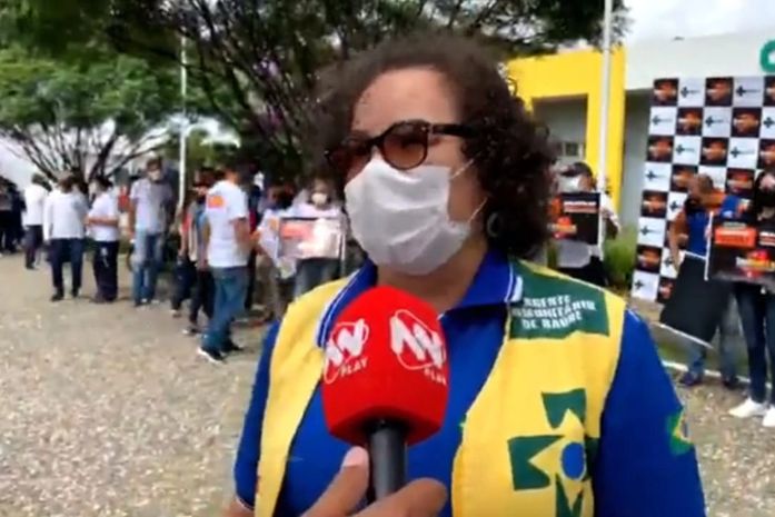 Agentes de saúde de Arapiraca fazem mobilização reivindicando piso salarial nacional para categoria