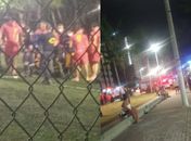 Homem sente dores no peito e desmaia em partida de futebol na orla de Pajuçara