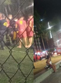 Homem sente dores no peito e desmaia em partida de futebol na orla de Pajuçara