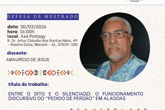 Defesa de mestrado ocupa terreiro e reafirma ancestralidade como lugar de saber