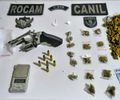 Denúncias levam Polícia Militar a apreender armas de fogo e mais de 3 Kg de drogas em Arapiraca