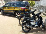Motocicletas apreendidas em Marimbondo