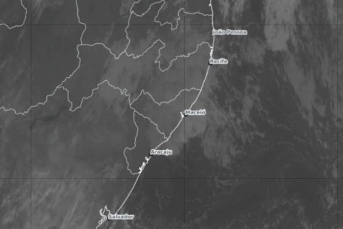Imagem do satélite GOES-16