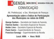 Reunião da AMA irá discutir índice de arrecadação do ICMS