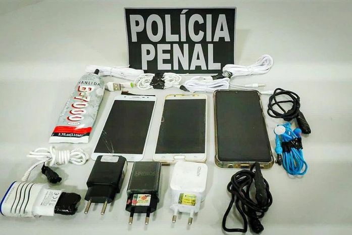 Material encontrado pela Polícia Penal