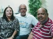 Dona Gisela, Jamerson e Pedão num encontro em Santa Luzia do Norte