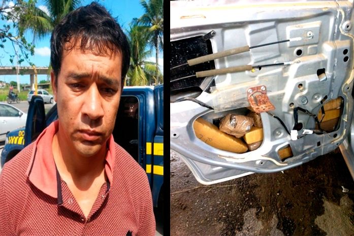 Sandro foi preso com drogas em veículo