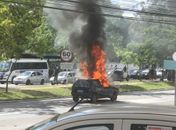 Incêndio de altas proporções foi registrado na manhã de hoje