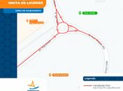 Trecho na Gruta de Lourdes é interditado para obras de saneamento