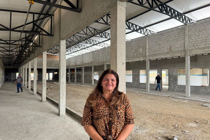 Ziane Costa visita nova escola que atenderá cerca de 400 alunos no ensino em horário integral