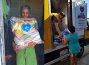 Caravana da Solidariedade do Natal da LBV encerra entregas de cestas de alimentos em Maceió/AL nesta sexta-feira, 16/12