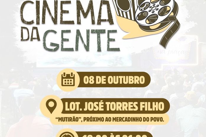 “Cinema da Gente” chega ao "Mutirão", pela primeira vez na parte baixa, nesta sexta, 08