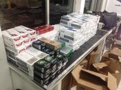 Cigarros apreendidos