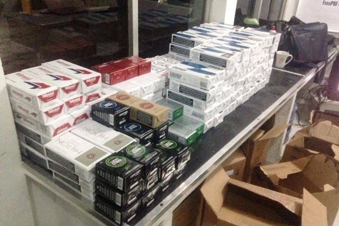 Cigarros apreendidos