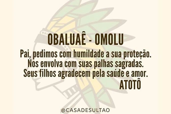 Obaluaê é meu Babá desde quando, nem eu mesma sabia de mim.