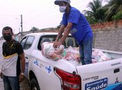 Prefeitura de Lagoa da Canoa distribui cestas básicas para população