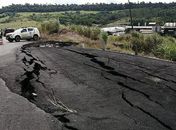 Asfalto volta a ceder em trecho da AL-220 e via é parcialmente interditada em Campo Alegre