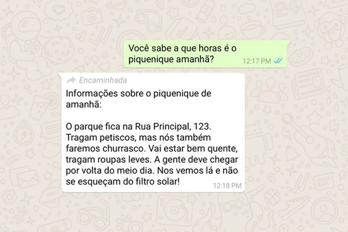 Rótulo de “encaminhada” entra em funcionamento
