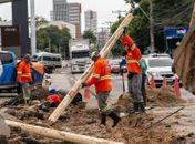 Trecho do sistema de drenagem na Mangabeiras é reconstruído pela Infraestrutura