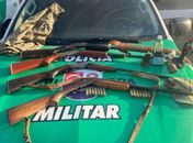 PM apreende 8 armas de fogo em menos de 24 horas