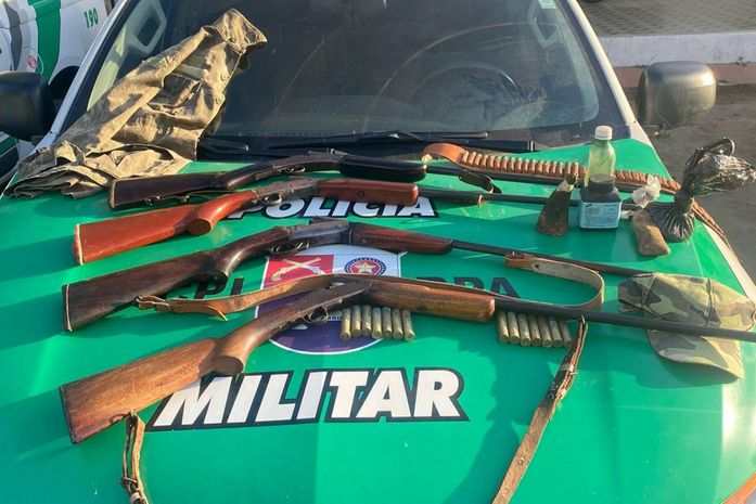 PM apreende 8 armas de fogo em menos de 24 horas