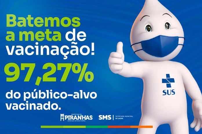Piranhas supera meta de imunização contra a poliomielite