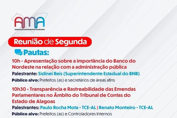 AMA realiza reunião com gestores e técnicos municipais sobre emendas, transparência e gestão pública