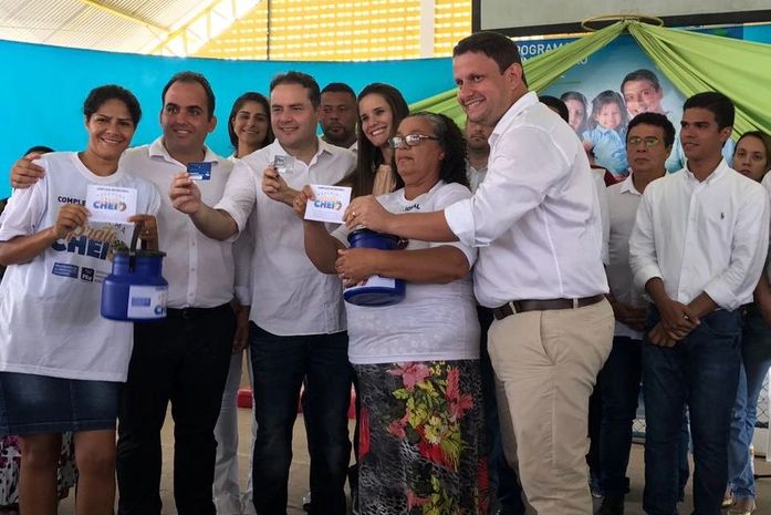 Prefeito Renato Filho e Governador Renan Filho no lançamento do programa Prato Cheio